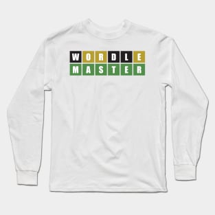 Wordle Master (Wordle Style) Long Sleeve T-Shirt